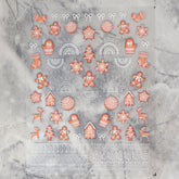 5D Nail Sticker - Christmas 05 (Gingerbread Man)